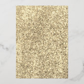 Goud & Rood Jaarlijks Kerstfeest Viering Goud Folie Uitnodiging (Achterkant)