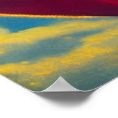 Goud Rood Poster (Hoek)