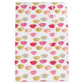 Goud Rood Roze Waterverf Lippen Medium Cadeauzakje (Voorkant)