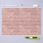 Goud Rood Wit Glitter Stripes Kerstmis Tissuepapier (Craft)