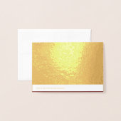 Goud Rood Wit Vrolijk Kerstfeest & Gelukkig Nieuwj Folie Kaarten (Met envelop)