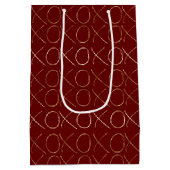 Goud Rood XOXO Medium Cadeauzakje (Achterkant)
