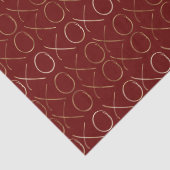 Goud Rood XOXO Tissuepapier (Detail)