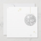 Goud Rood Zilver Winter Retirement Party Kaart (Achterkant)