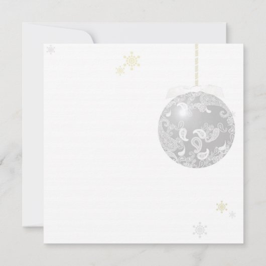 Goud Rood Zilver Winter Retirement Party Kaart (Achterkant)