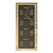 Goud Roos Beauty Salon Reclamekaart (Achterkant)