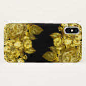 Goud roos en zwarte marmer Case-Mate iPhone case (Achterkant (horizontaal))