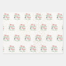 Goud | Roos Gold | Silver Glitter Merry Kerstry