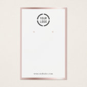 Goud roos grens douanegerelateerd logo beeldscherm visitekaartje (Voorkant)