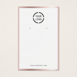 Goud roos grens douanegerelateerd logo beeldscherm visitekaartje