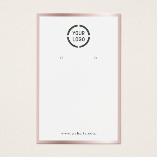 Goud roos grens douanegerelateerd logo beeldscherm visitekaartje (Voorkant)