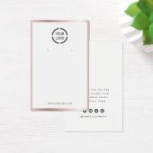 Goud roos grens douanegerelateerd logo beeldscherm visitekaartje (Bureau)