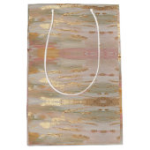 Goud, Roos, Linnen tinten Gift Bag Medium Cadeauzakje (Voorkant)