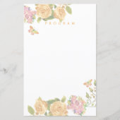 Goud Roos lint Monogram bruiloft (Voorkant)