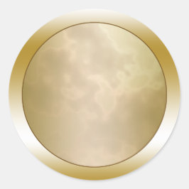 Goud Roos Marmer Rond Ronde Sticker