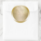 Goud Roos Marmer Rond Ronde Sticker (Tas)