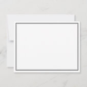 Goud roos minimalistisch gepersonaliseerd briefpap notitiekaartje (Achterkant)