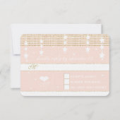 Goud Roos onder de sterren RSVP Kaartje (Voorkant)