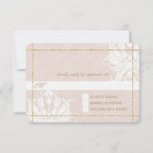 Goud Roos onder de sterren RSVP Kaartje (Voorkant)