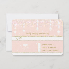 Goud Roos onder de sterren RSVP Kaartje