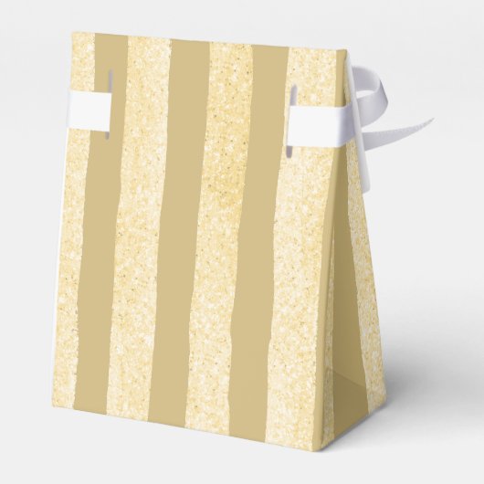 Goud Roos Stripe Floral Favor Box Bedankdoosjes (Achterkant)