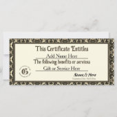 Goud Royalty-cadeaubon (Voorkant)