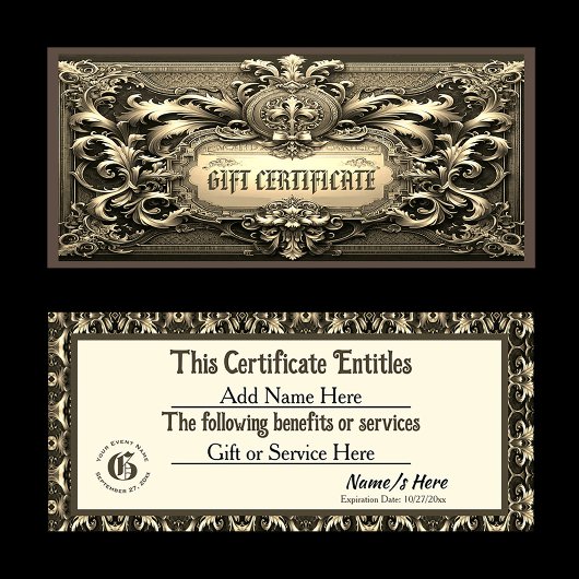 Goud Royalty-cadeaubon