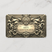 Goud Royalty-cadeaubon Visitekaartje (Achterkant)