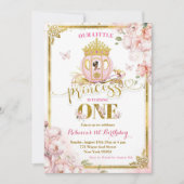Goud Roze Afrikaanse Prinses Carriage Eerste Verja Kaart (Voorkant)