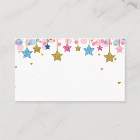 Goud roze blauw rimpel Hoeveel Snoepjes in de pot Informatiekaartje (Achterkant)