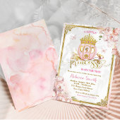 Goud Roze Blond Prinses Carriage Baby shower Kaart
