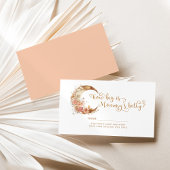 Goud roze boho maan hoe groot is mama's buik informatiekaartje