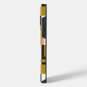 Goud Roze Chocolade Ivoor Geruit iPhone Hoesje (Linkerkant)