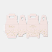 Goud & Roze Confetti Moderne Pensioenfeest Bedankdoosjes (Uitgevouwen)