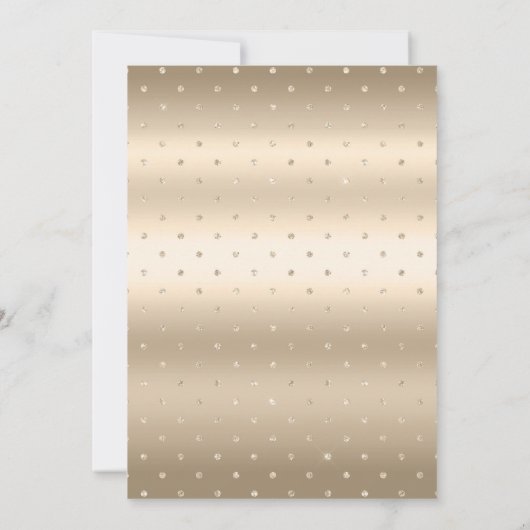 Goud roze elegante champagne Save The Date Huwelij Kaart (Achterkant)