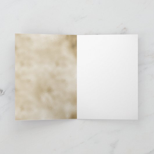 Goud Roze Geel Bloemen Kaart (Binnen)