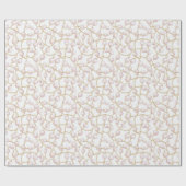 Goud Roze Glam Parels Bruidsmeisjesfeest Cadeaupapier (Vlak)