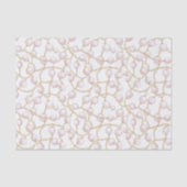 Goud Roze Glam Parels Bruiloft Feest Tissuepapier (Voorkant)