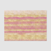 Goud Roze Glitter Strepen Kerstmis Tissuepapier (Voorkant)