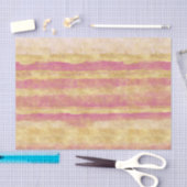 Goud Roze Glitter Strepen Kerstmis Tissuepapier (Craft)