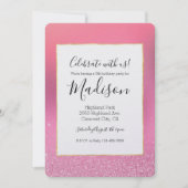 Goud Roze Glitz Kaart (Voorkant)