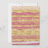 Goud Roze Glitz Strepen Kaart (Achterkant)