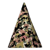 Goud Roze Groen Zwart Camouflage Verjaardagsfeest Feesthoedjes (Rechts)