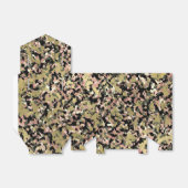 Goud Roze Groen Zwart Camouflage Verjaardagsfeestj Bedankdoosjes (Uitgevouwen)