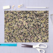 Goud Roze Groen Zwart Camouflage Verjaardagsfeestj Tissuepapier (Craft)