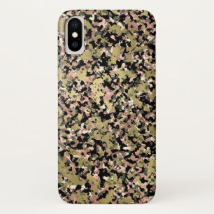 Goud Roze Groen Zwart Camouflagepatroonprint Case-Mate iPhone Case