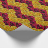 Goud roze inpakpapier romantisch rozen papier (Hoek)