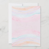 Goud Roze Magisch Jaar Eenhoorn 1e Verjaardag Kaart (Achterkant)