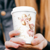 Goud Roze Meisje Baby shower We kunnen nauwelijks  Papieren Bekers