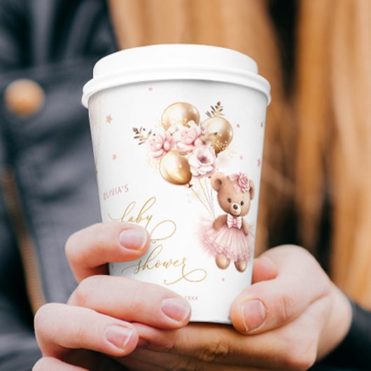 Goud Roze Meisje Baby shower We kunnen nauwelijks  Papieren Bekers